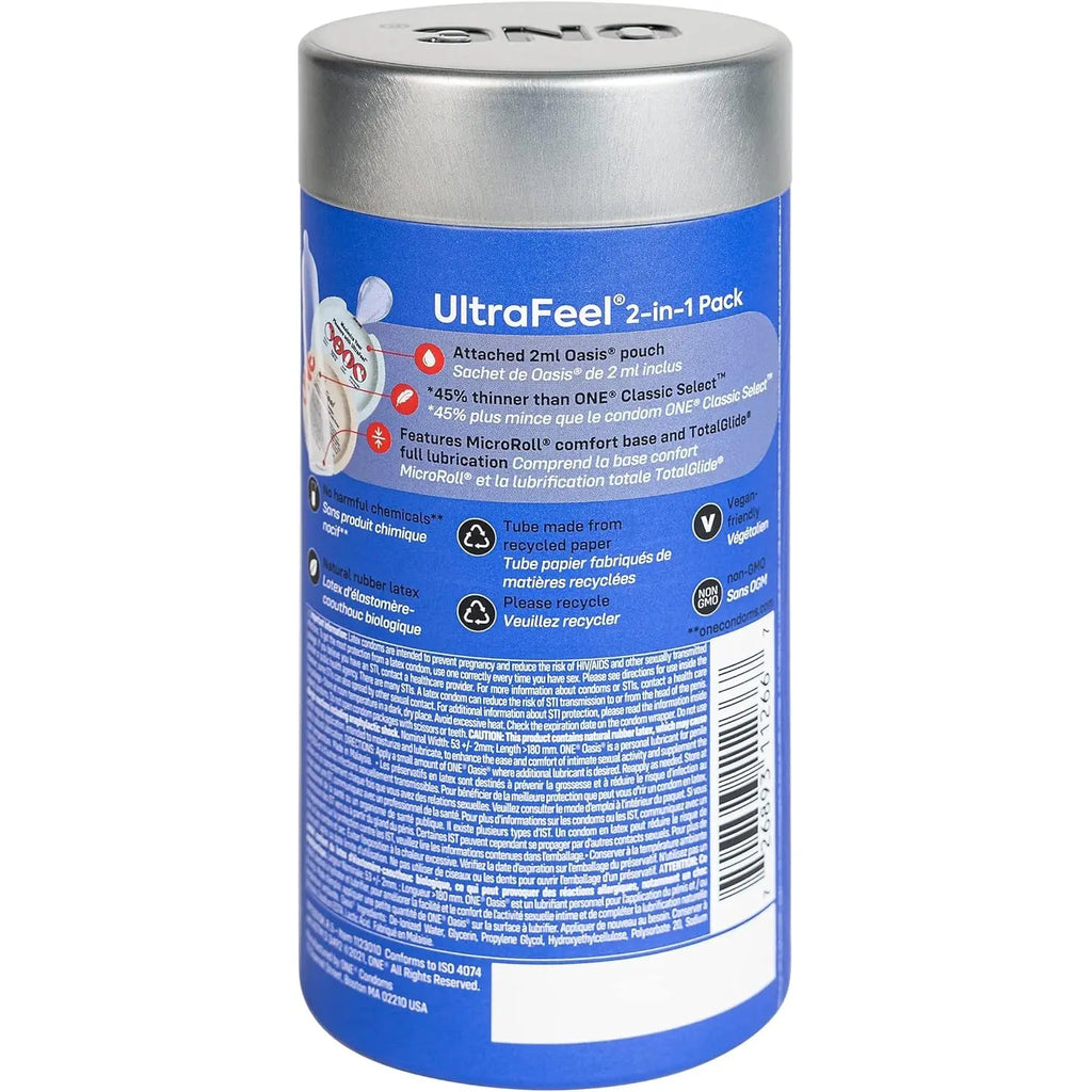 10-Pack UltraFeel Thin Extra Lube Condoms