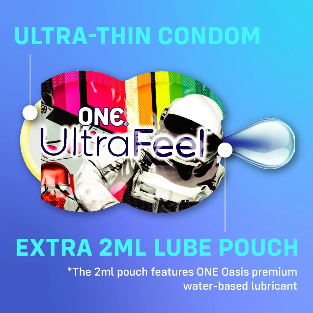 10-Pack UltraFeel Thin Extra Lube Condoms