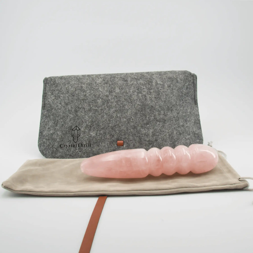 Unduluna Rose Quartz Wand / 7’’ Dildo