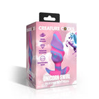 Unicorn Swirl Silicone Butt Plug