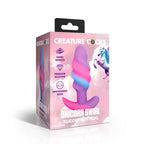 Unicorn Swirl Silicone Butt Plug