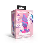 Unicorn Swirl Silicone Butt Plug