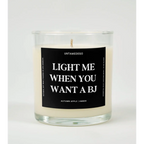 UntamedEgo LLC. Light Me When You Want A BJ Candle AUTUMN APPLE + AMBER
