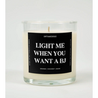 UntamedEgo LLC. Light Me When You Want A BJ Candle ORANGE + COCONUT + MUSK