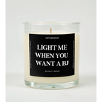 UntamedEgo LLC. Light Me When You Want A BJ Candle SEA SALT + ORCHID