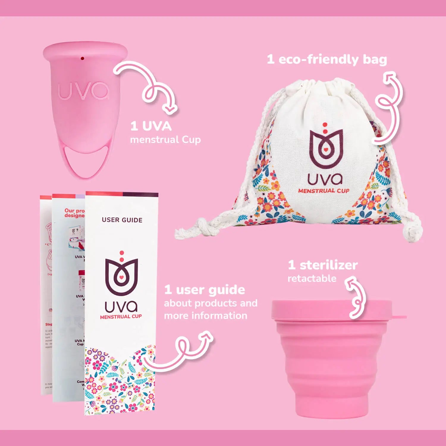 Uva 2 Menstrual Cup – Size (15ml | Light Flow)