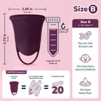 Uva UVA 2 Menstrual Cup – Size B (25mL Heavy Flow)