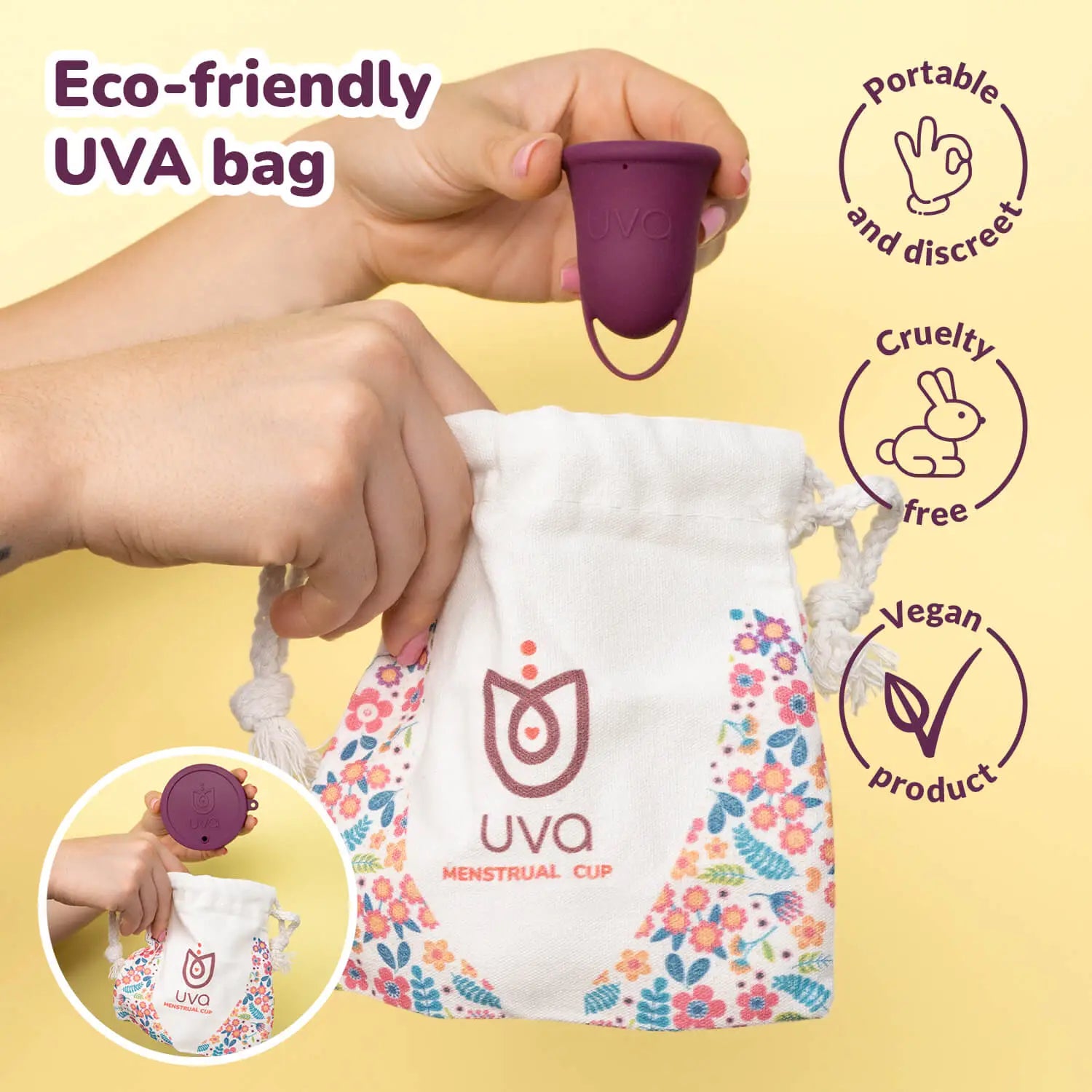Uva UVA 2 Menstrual Cup – Size B (25mL Heavy Flow)