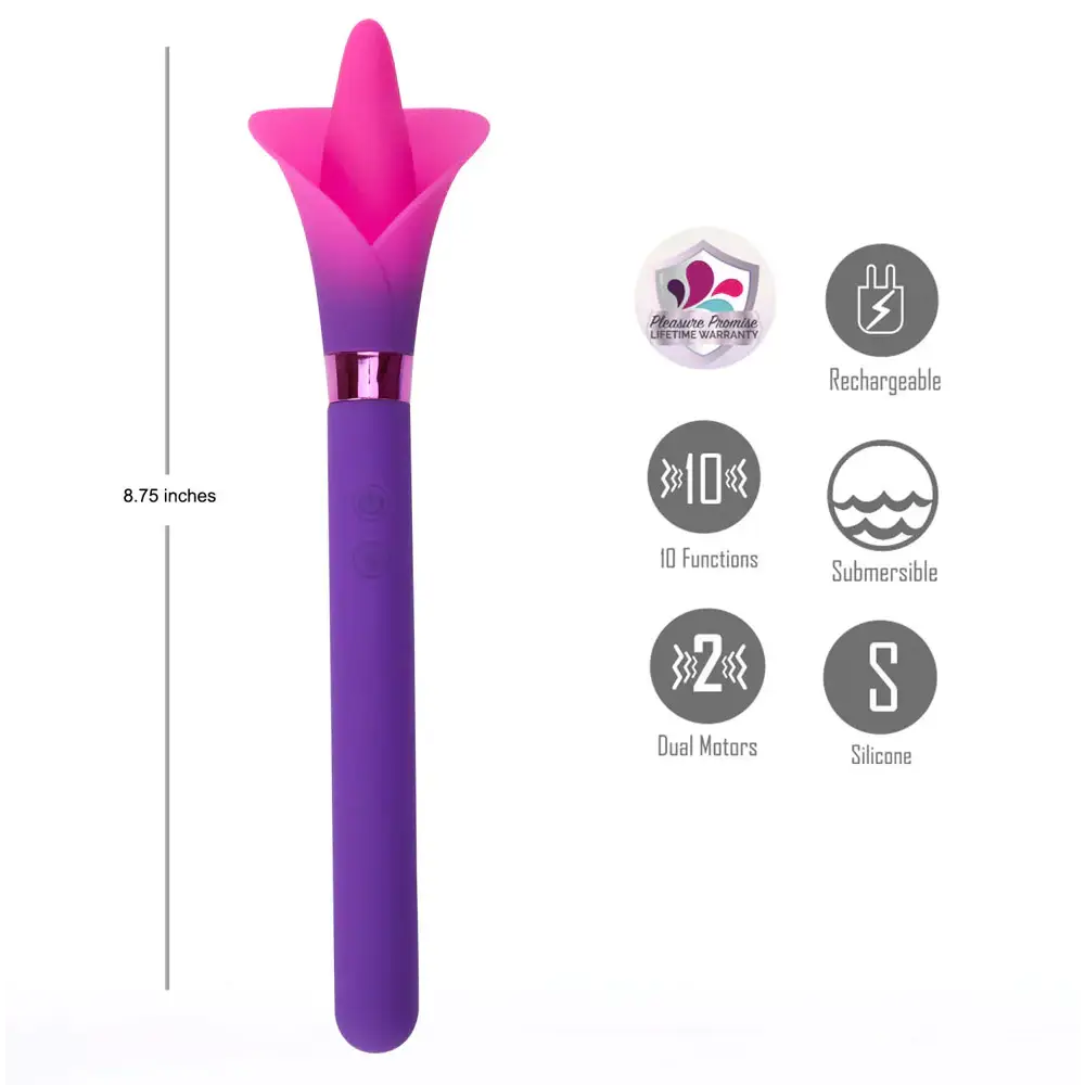 Vala Dual-Motor 10-Function Flower Vibrator