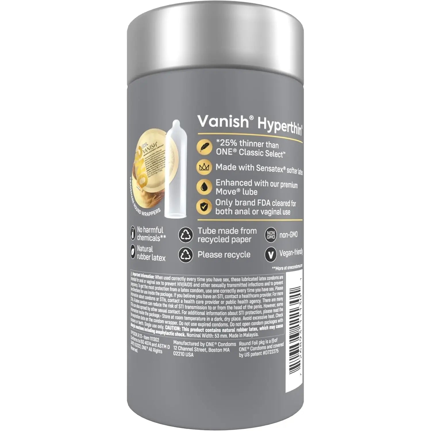 12-Pack Vanish® Hyperthin® Latex Condoms