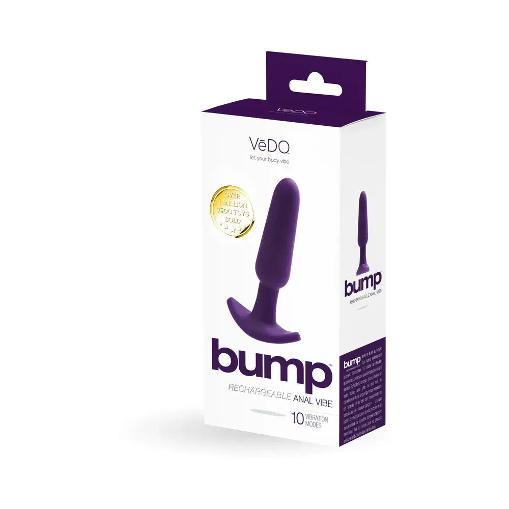 Bump Anal Vibrator - Purple - Butt Plug