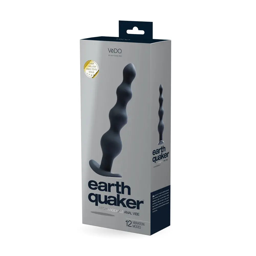 Earthquaker Anal Vibrator - Black - Probe