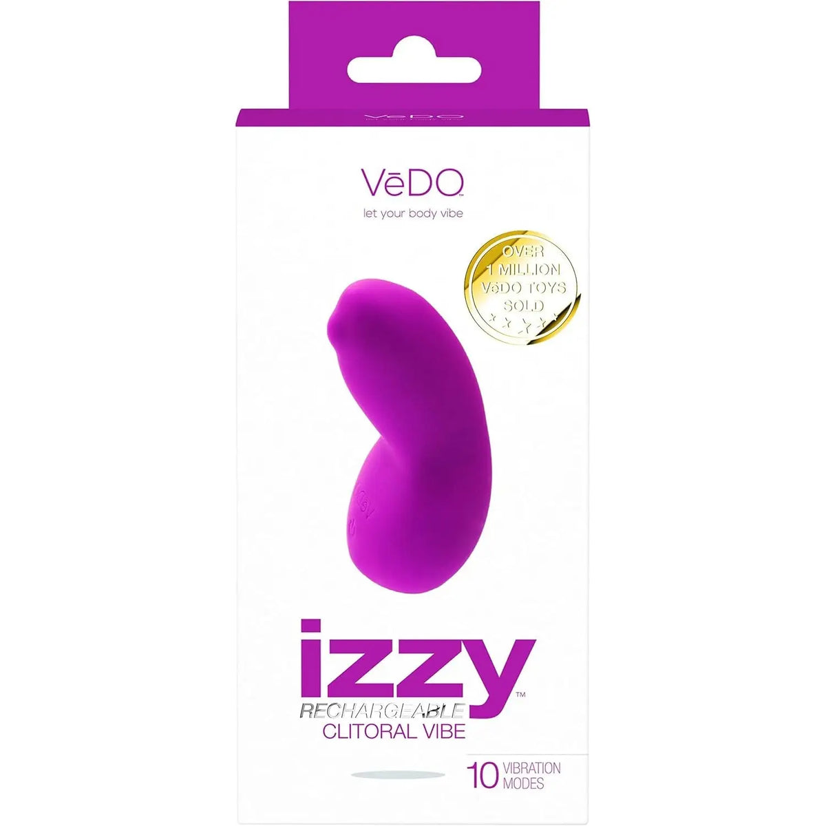 VeDO™ VeDO Izzy Lay-On Clitoral Vibrator | 10 Modes Waterproof