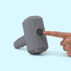 Velvet Brands Mighty Hammer Vibrating Dildo – Dual-Use Fantasy Vibrator Gray