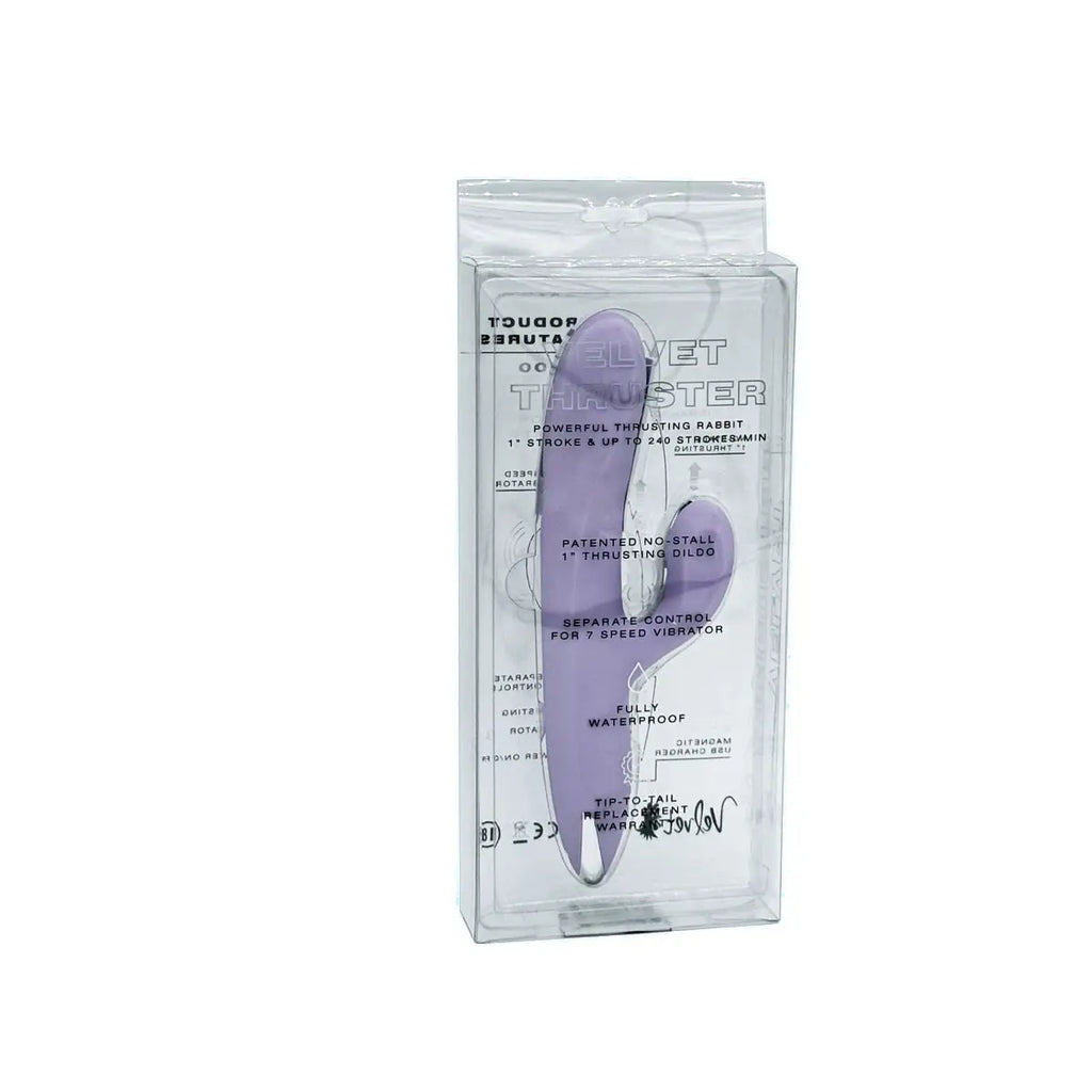 Velvet Brands Thruster Thrusting Dildo & Vibrator Lilac