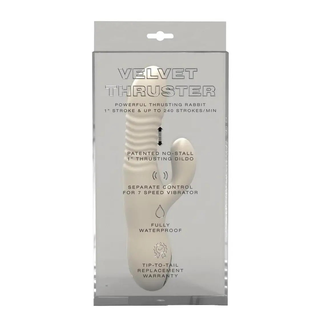 Velvet Brands Thruster Thrusting Rabbit Vibrator Cream