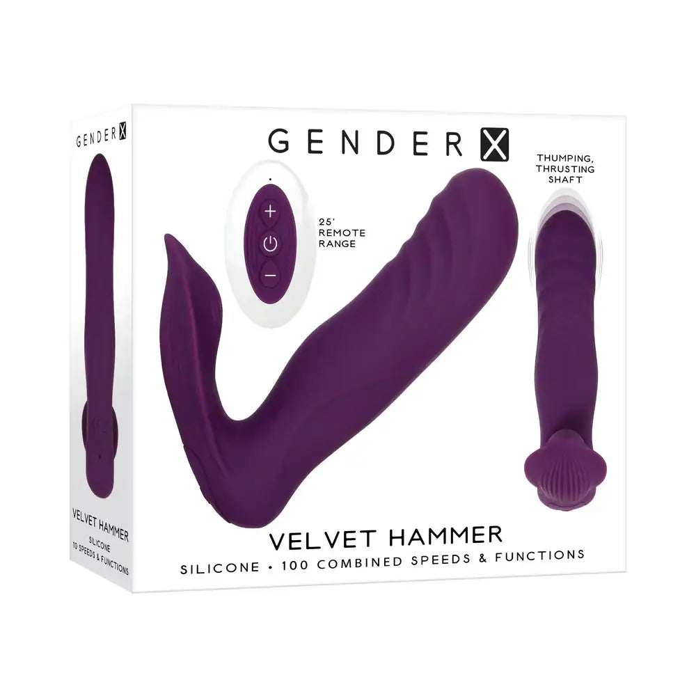 Gender X Velvet Hammer Wearable Vibrator - Rolik®