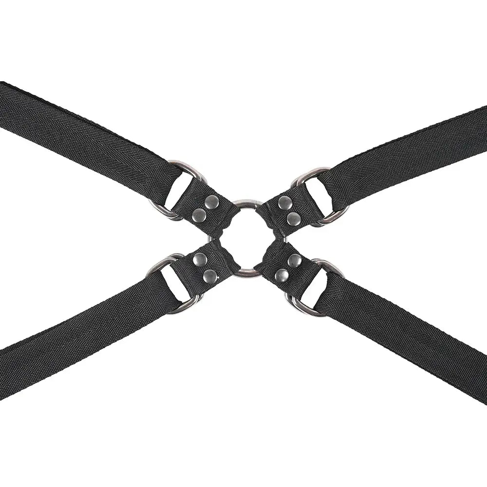 Sportsheets® Velvet Noir Adjustable Hog Tie & Cuff Set - Rolik®