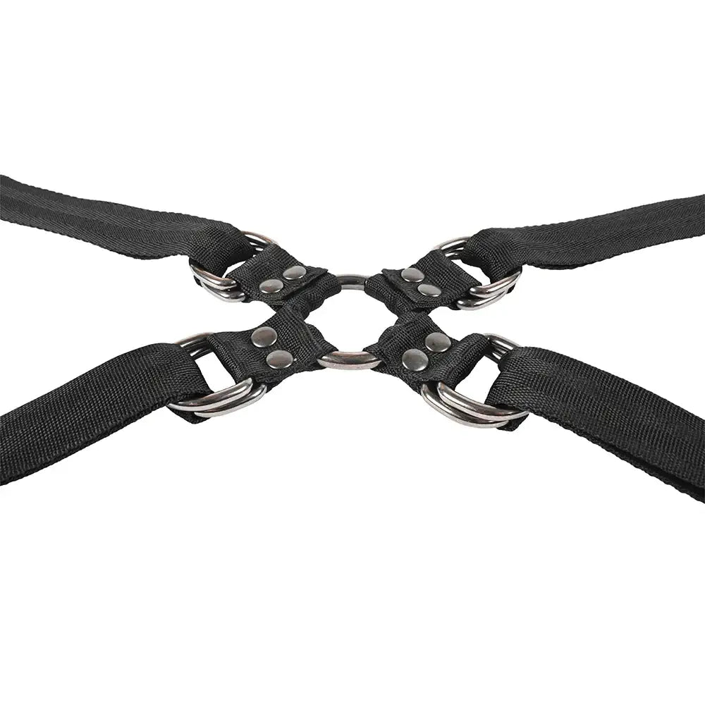 Sportsheets® Velvet Noir Adjustable Hog Tie & Cuff Set - Rolik®