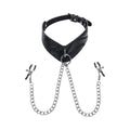 Sportsheets® Velvet Noir Collar & Removable Clamps - Rolik®