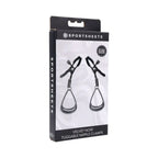 Sportsheets® Velvet Noir Tuggable Nipple Clamps - Rolik®