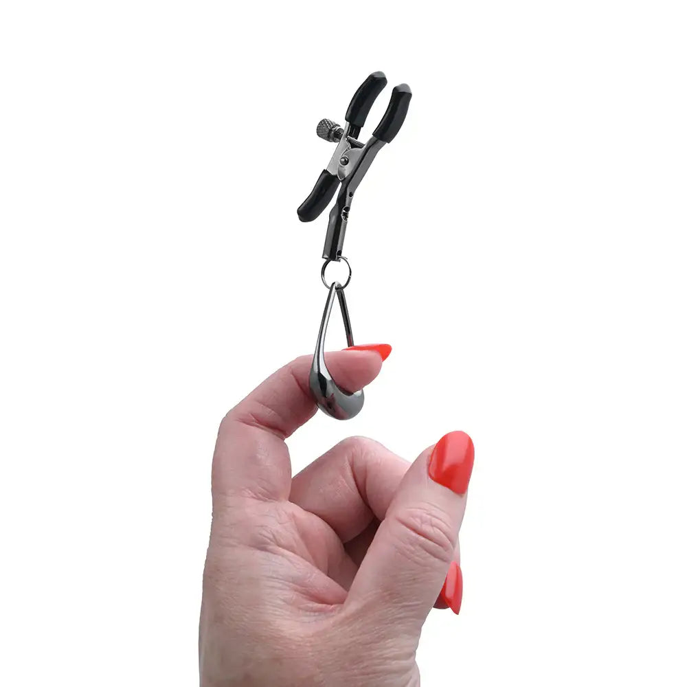 Sportsheets® Velvet Noir Tuggable Nipple Clamps - Rolik®