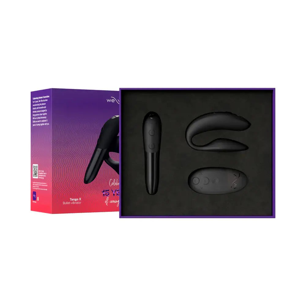 We-Vibe® 15 Year Anniversary Collection Couple’s Vibrator Set Black