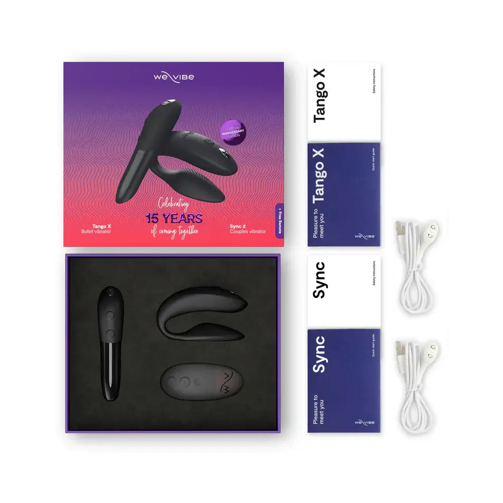 We-Vibe® 15 Year Anniversary Collection Couple’s Vibrator Set Black