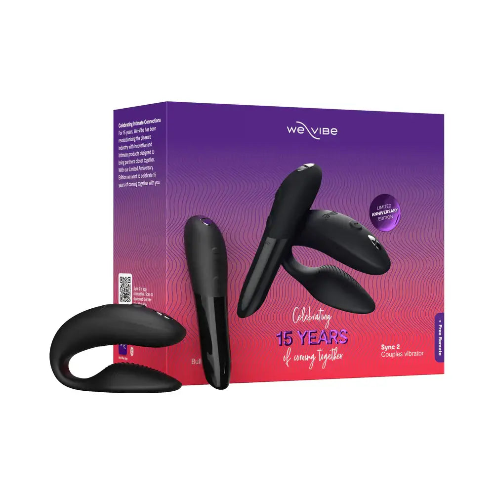 We-Vibe® 15 Year Anniversary Collection Couple’s Vibrator Set Black