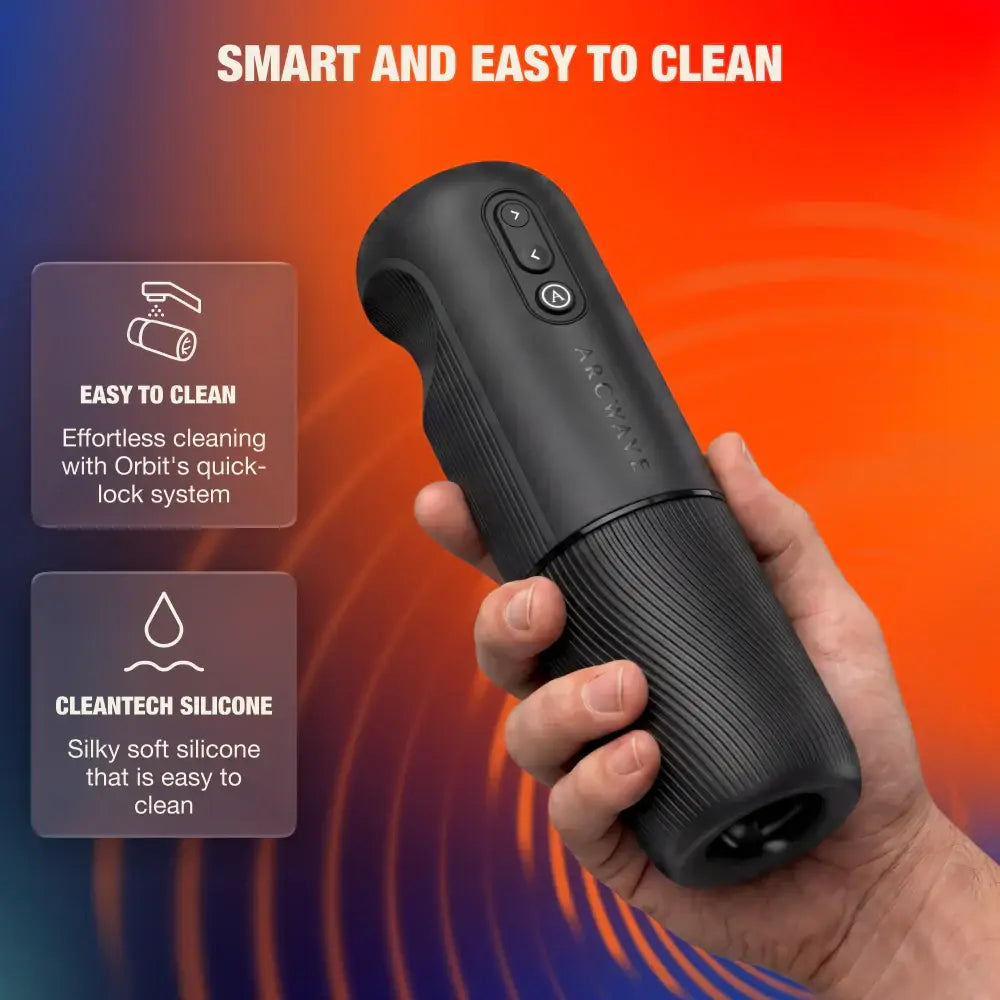 We-Vibe® Arcwave Orbit Rotating Stroker – 360° Rotation & App-Sync Speed Control Black