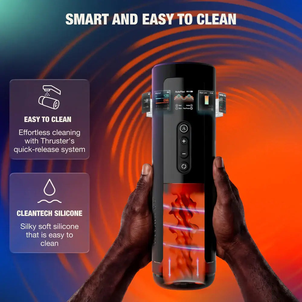 We-Vibe® Arcwave Thruster Automatic Stroker – 200 Strokes/Min Rotation & App Sync Black