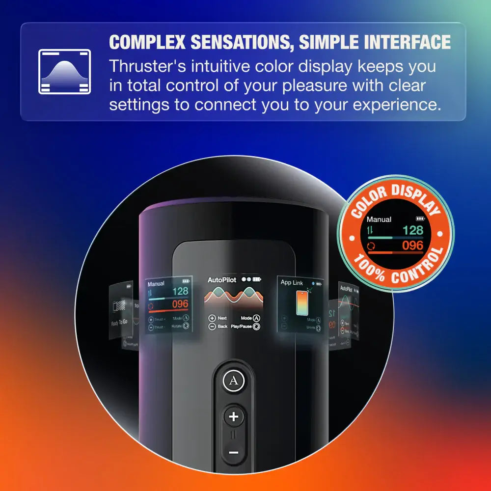 We-Vibe® Arcwave Thruster Automatic Stroker – 200 Strokes/Min Rotation & App Sync Black