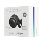Double the Fun - Voy Stroker & Sync 2 Couples Toy - Black - Vibrator