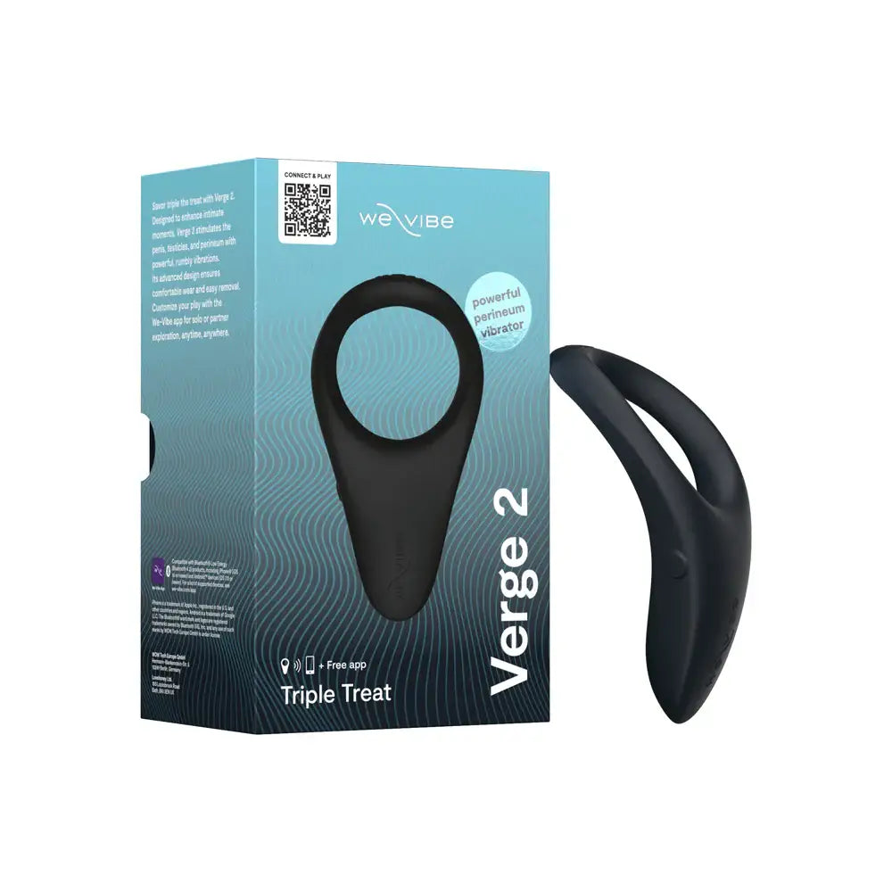 We-Vibe® Verge 2 Vibrating Perineum Stimulator C-Ring Black