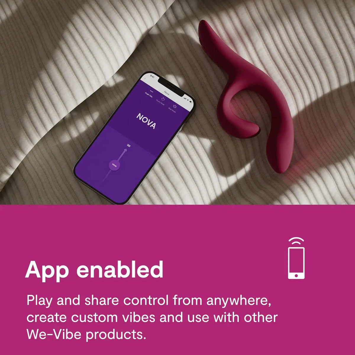 We-Vibe® We-Vibe Nova 2 Rabbit Vibrator – G-Spot & Clitoral Blended Orgasm