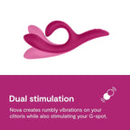 We-Vibe® We-Vibe Nova 2 Rabbit Vibrator – G-Spot & Clitoral Blended Orgasm