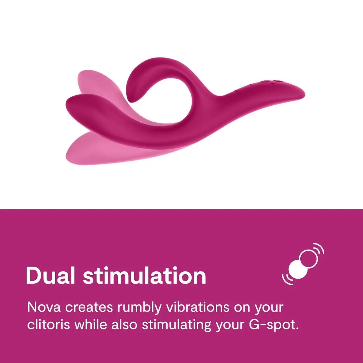 We-Vibe® We-Vibe Nova 2 Rabbit Vibrator – G-Spot & Clitoral Blended Orgasm