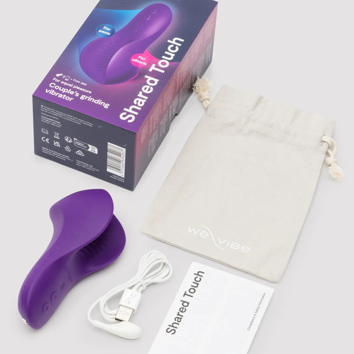 We-Vibe® We-Vibe Shared Touch App-Controlled Couples’ Grinding Vibrator