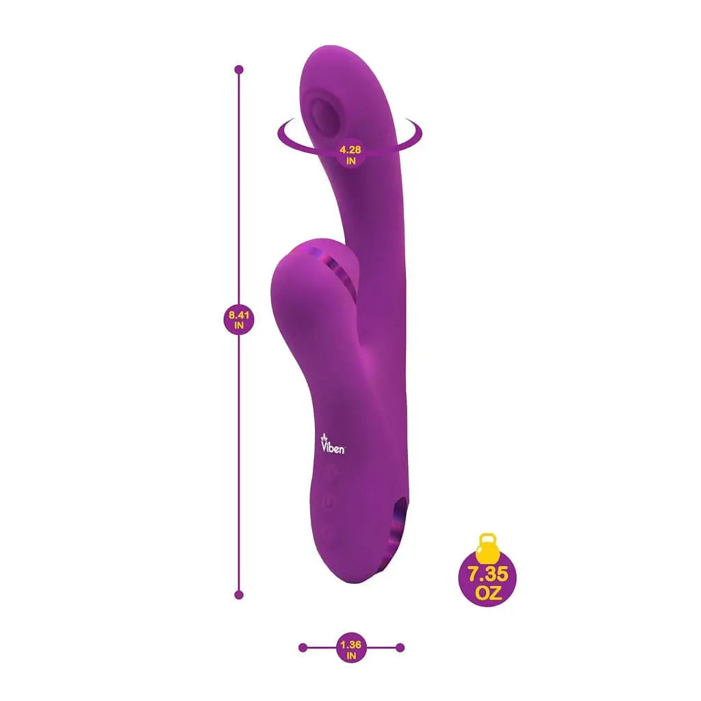 Viben Dazzle Thumping and Suction Rabbit Vibrator - Rolik®