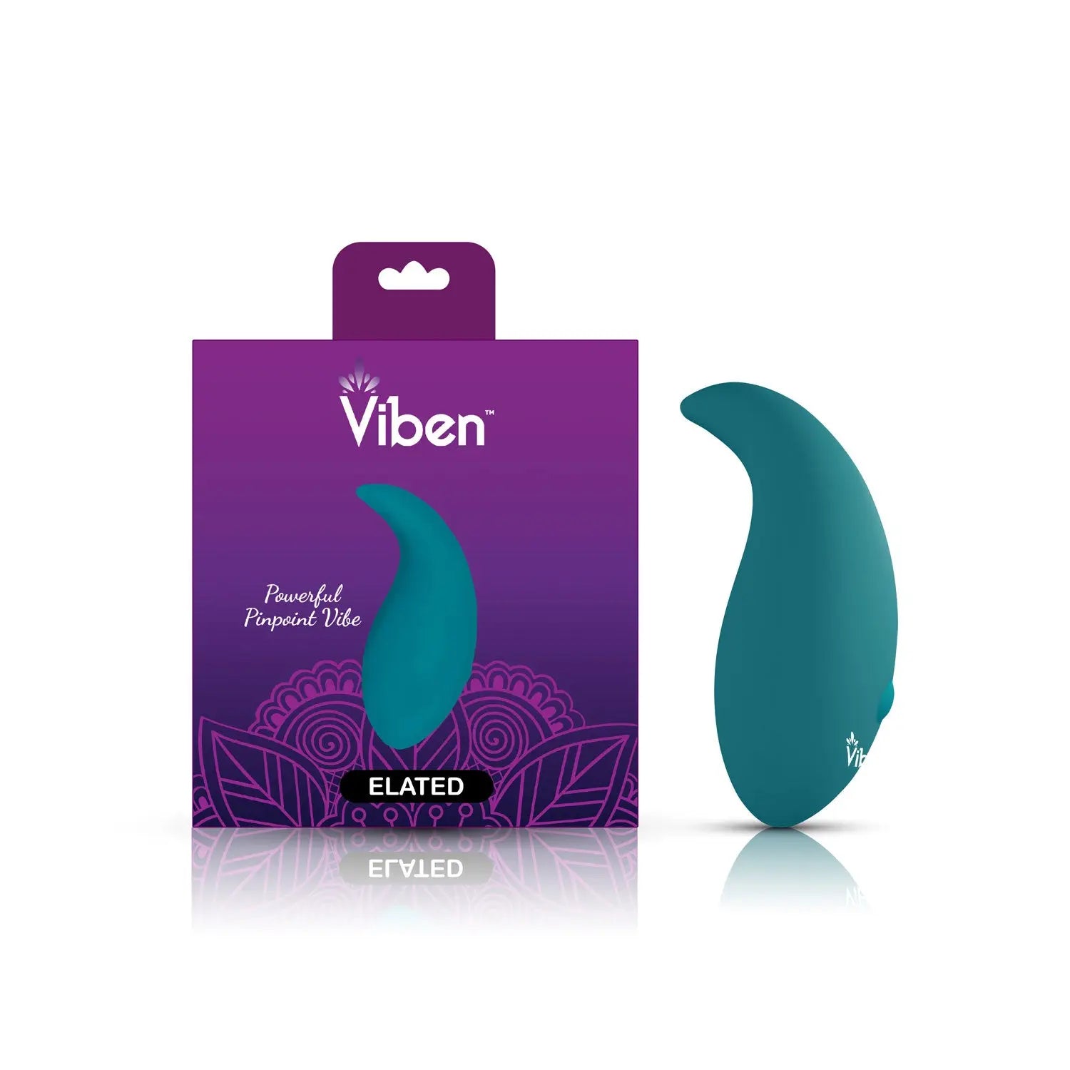 Elated Intense Hand Held Pinpoint Vibrator - Teal