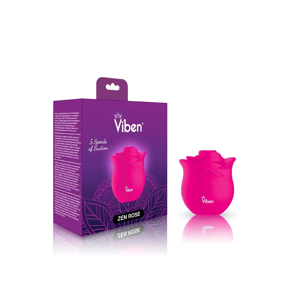 Viben Zen Rose Handheld Rose Clitoral and Nipple Stimulator - Rolik®