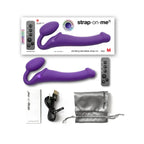 Vibrating 3 Motor Remote Controlled Strap On - Dildo