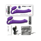 Vibrating 3 Motor Remote Controlled Strap On - Dildo