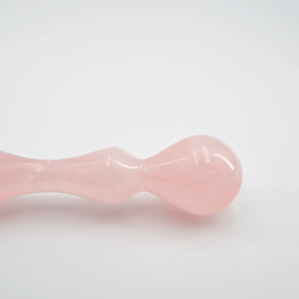 Vitalis Rose Quartz Wand / 7’’ Curved Double End Bulbous
