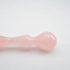 Vitalis Rose Quartz Wand / 7’’ Curved Double End Bulbous