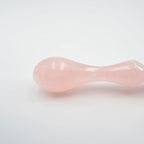 Vitalis Rose Quartz Wand / 7’’ Curved Double End Bulbous