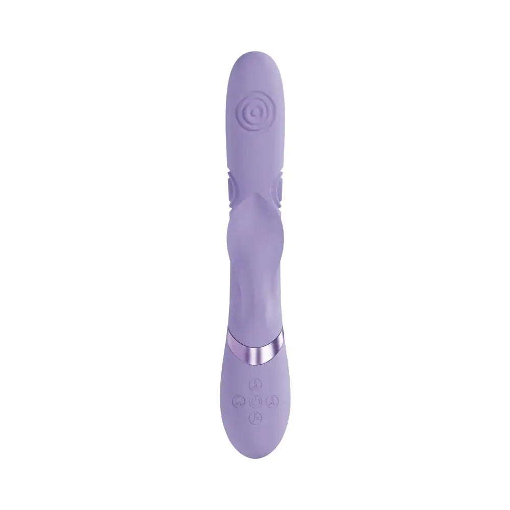 VIVE Fronda Rechargeable G-Spot and Tapping Leaf Clit Stimulator - Vibrator