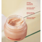 Jar of 'Medicine Mama' product on a beige background with text about its benefits.