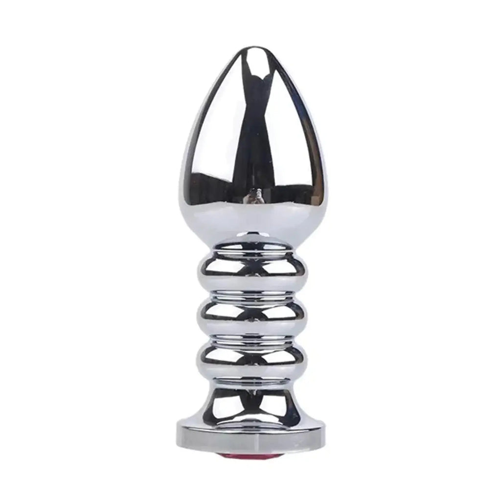 Gender Fluid Excite! Extendo Aluminum Alloy Plug - Silver - Butt
