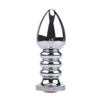 Gender Fluid Excite! Extendo Aluminum Alloy Plug - Silver - Butt